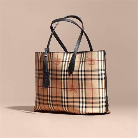 burberry reversible tote|Burberry haymarket check tote.